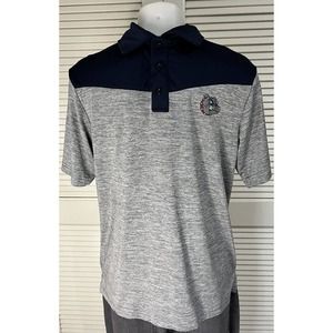 Men's Gonzaga Bulldogs Size Small Colosseum Heather Gray/Navy Birdie Polo